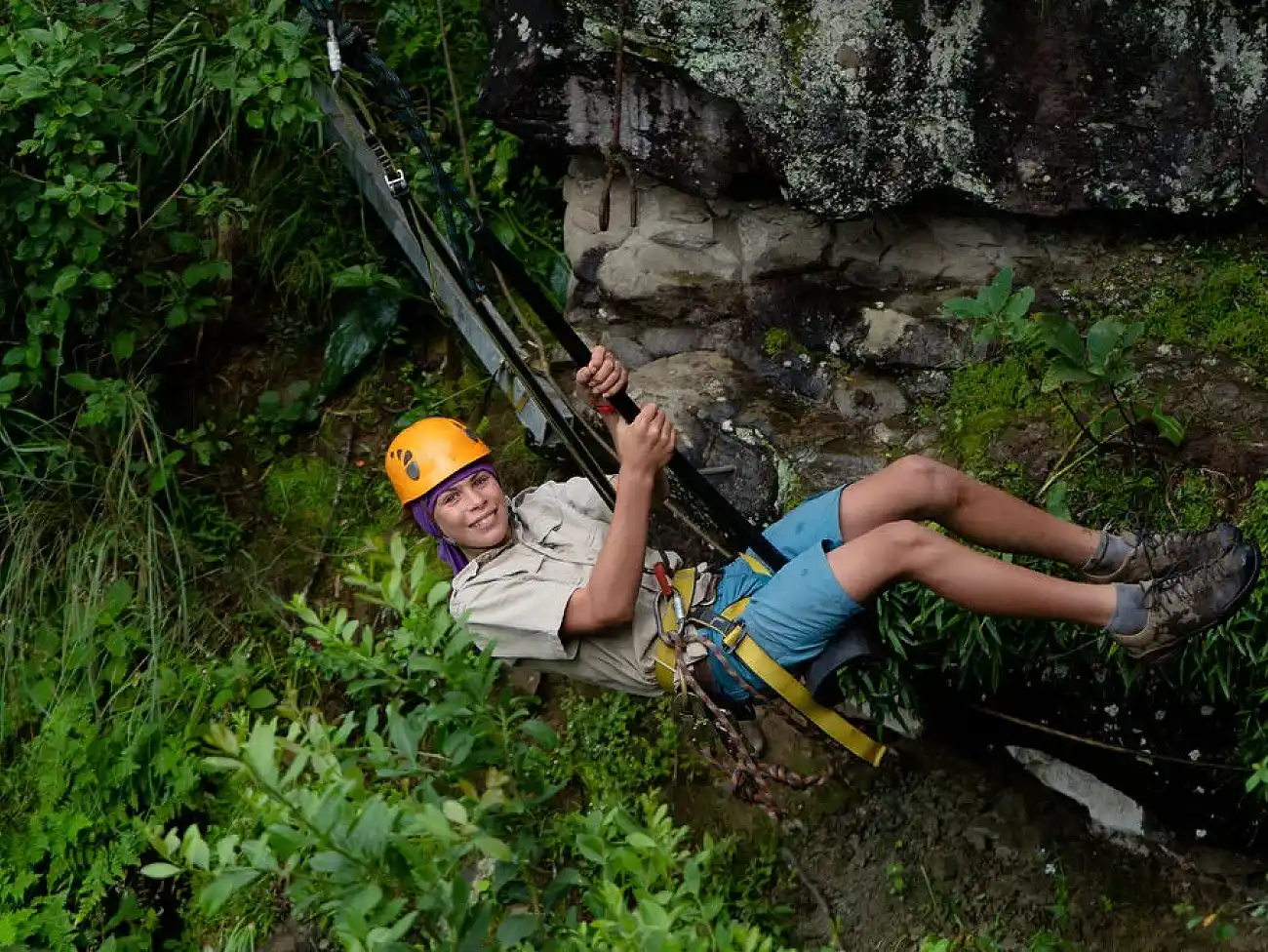 Abseiling in the Champagne Valley