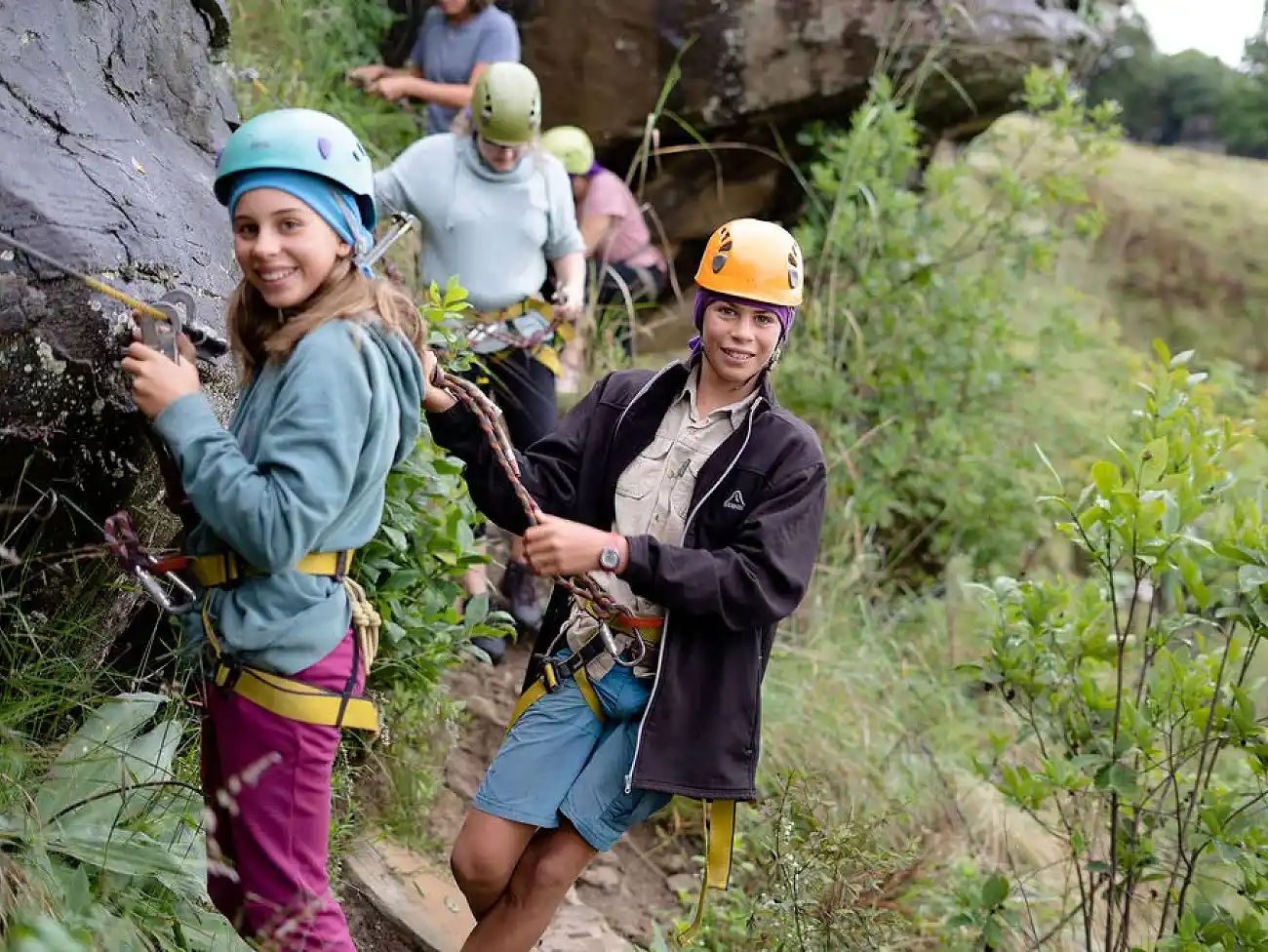 Abseiling in the Central Drakensberg