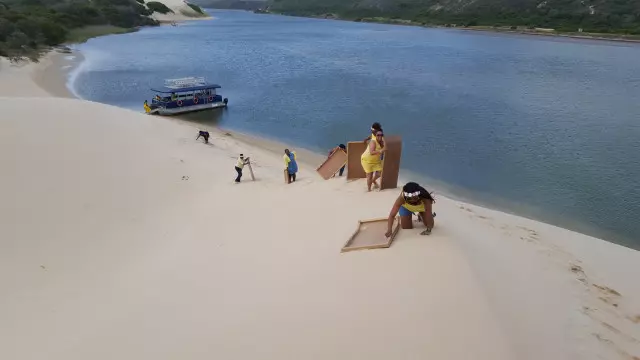 Sand Sledding