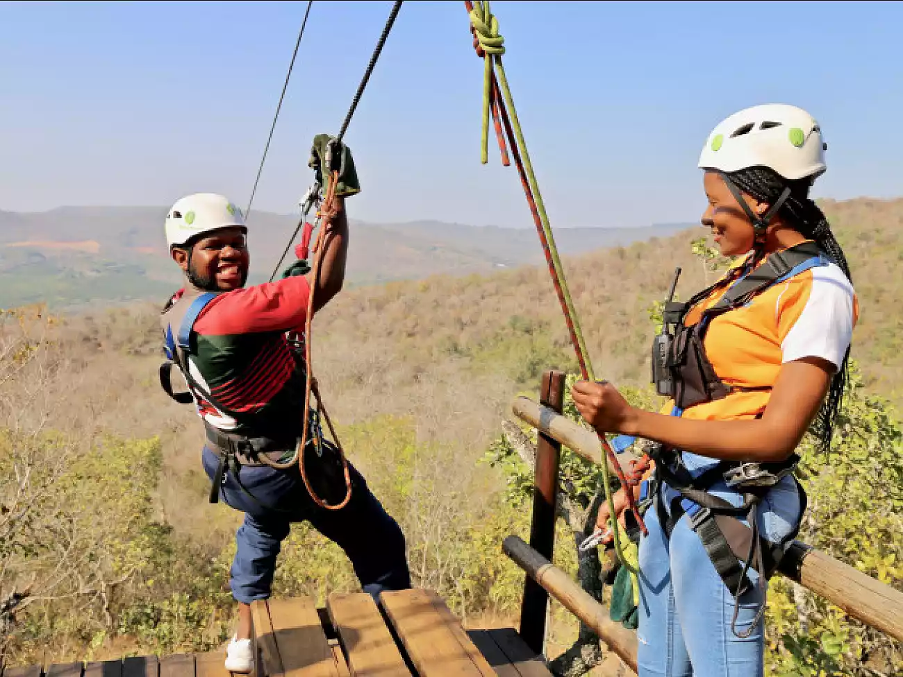 Aerial Cable Trail in Mpumalanga, South Africa
