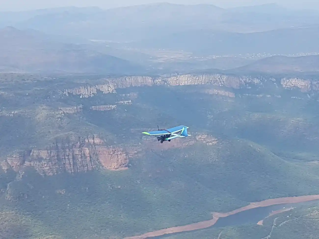 Microlight Flying in the Blyde River Canyon