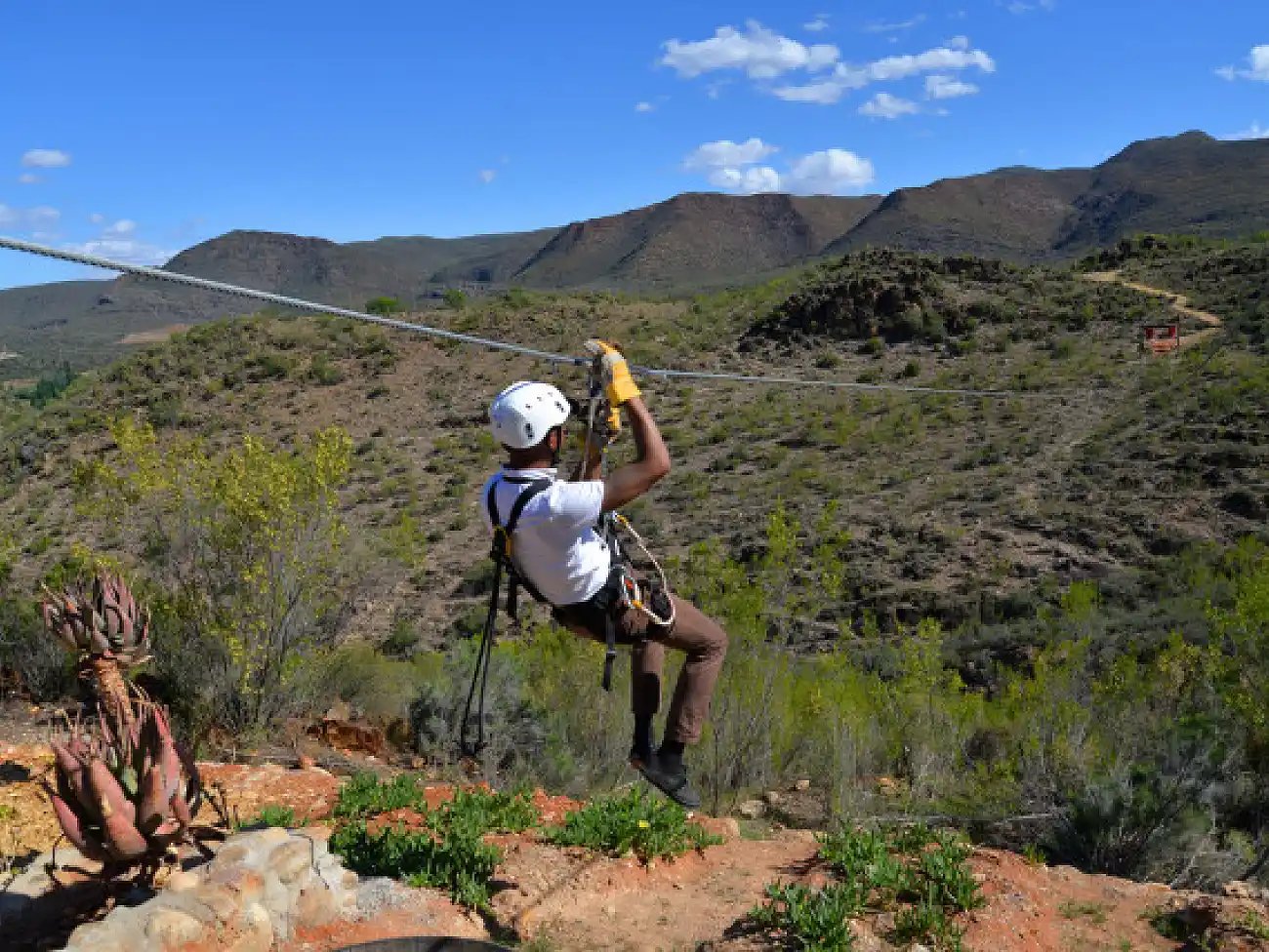 Zip Line in the Little Karoo