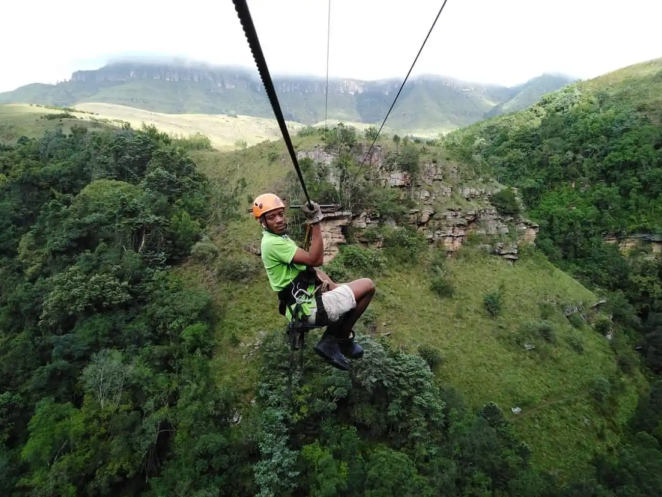 Zip Line in the Champagne Valley