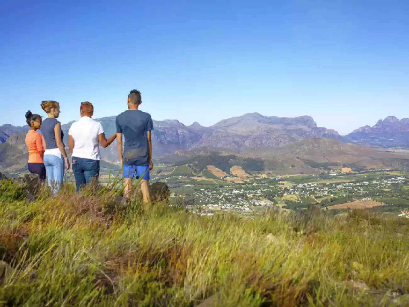 Guided Hiking in Franschhoek.