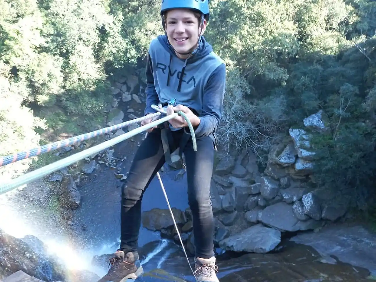 Abseiling in the Amatole Mountains