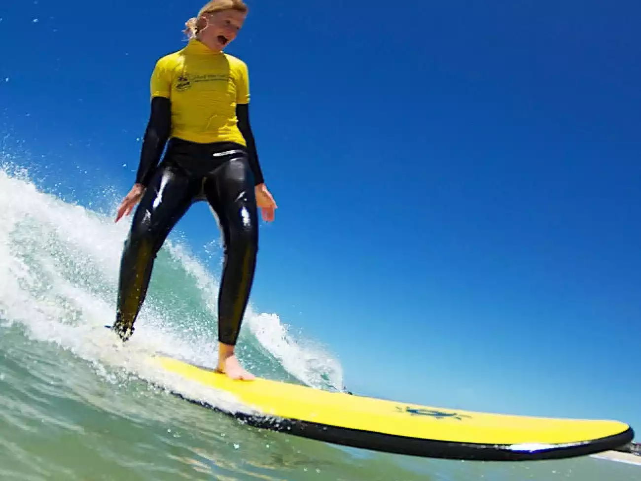 Surfing in Jeffreys Bay