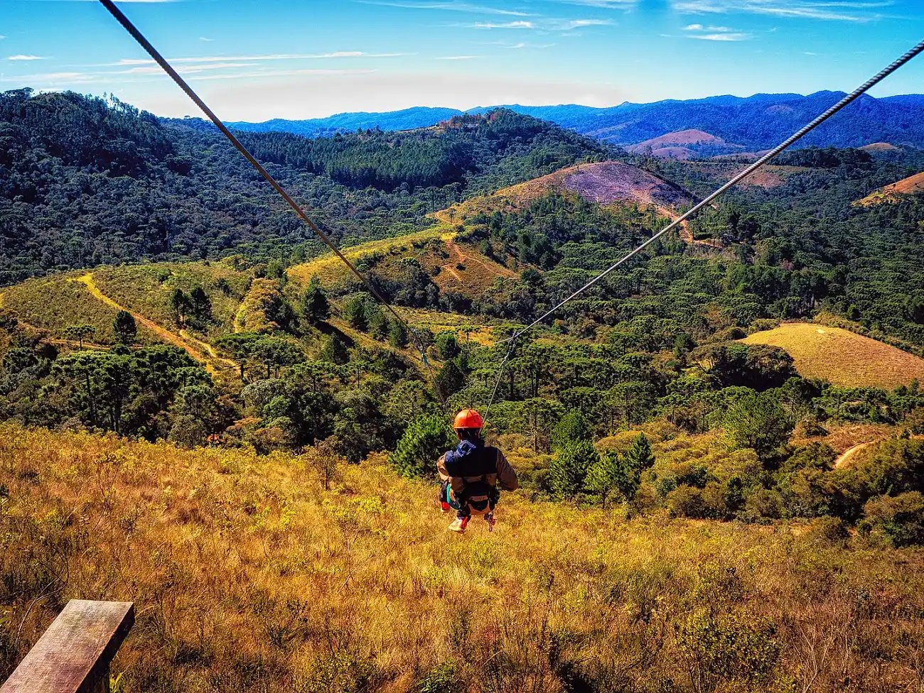 Zipline in the Caledon Mountains