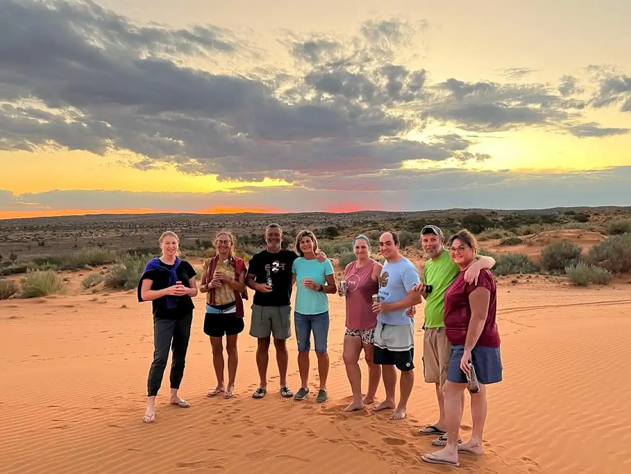 Hiking in the Kalahari Desert