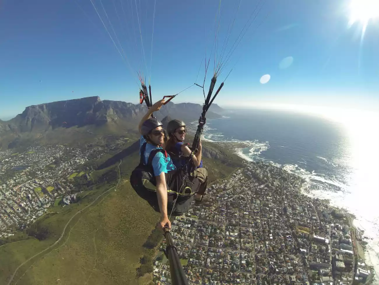 Paragliding from Lion's Head