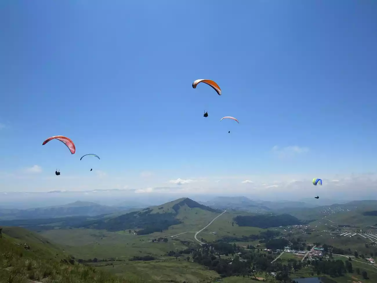 Paragliding in the Drakensberg