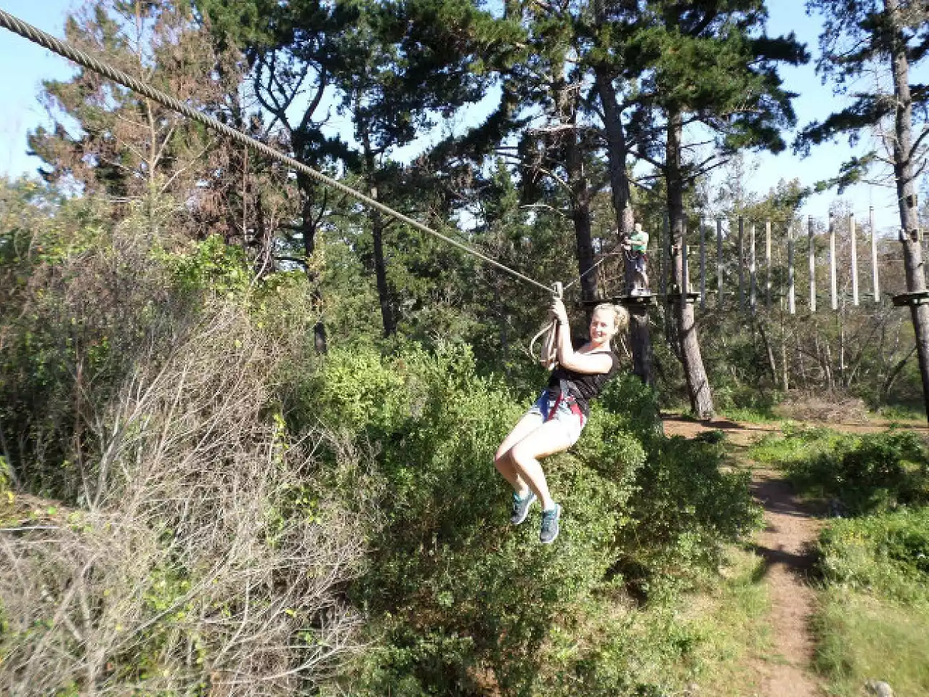 Rope Course in Wilderness