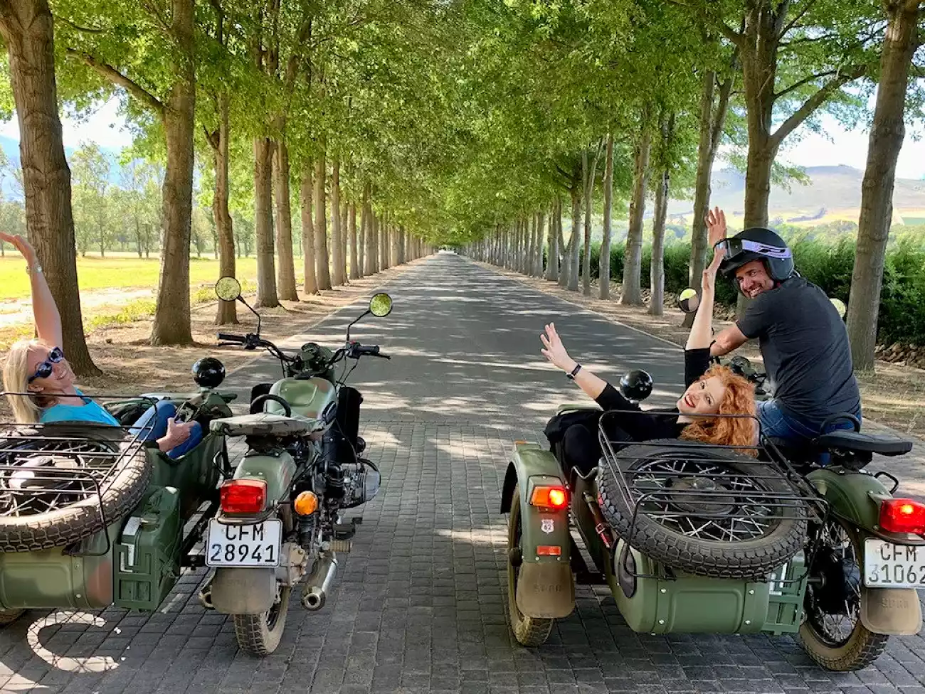 Sidecar Tours in the Cape Winelands, South Africa