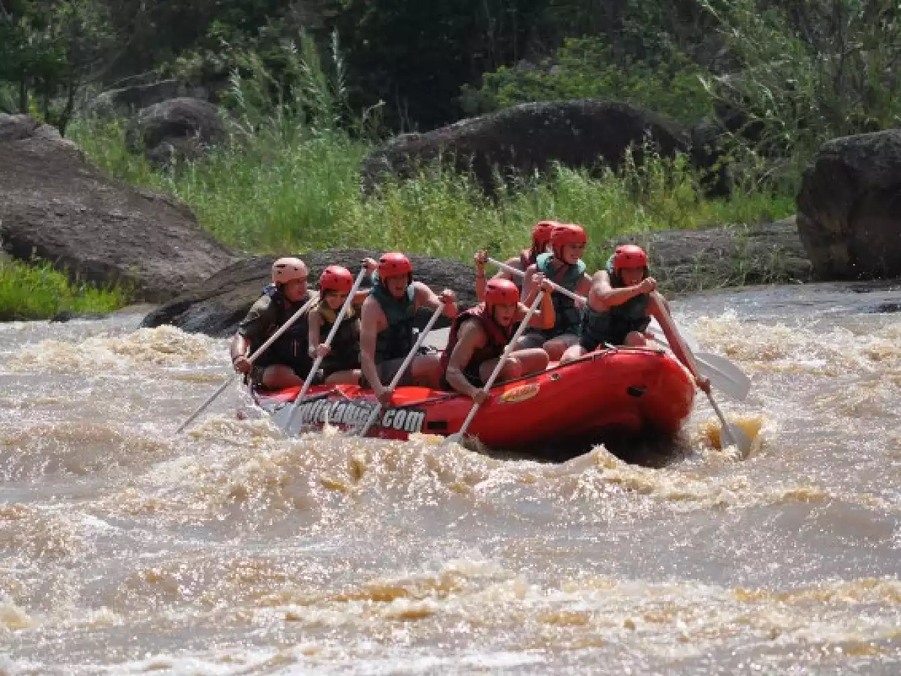 River rafting on the KwaZulu-Natal South coast