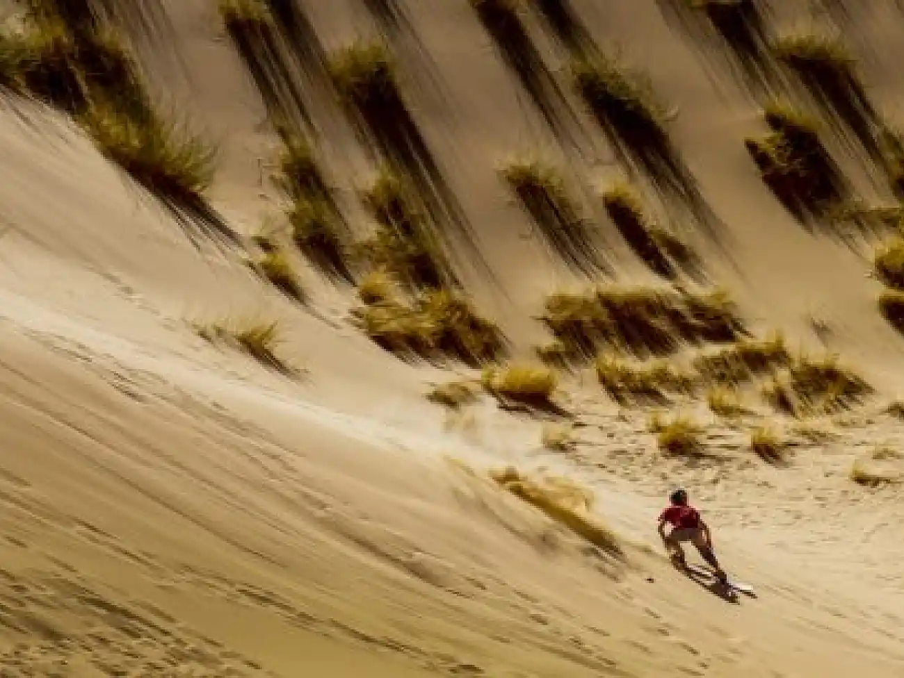 Sandboarding in Postmasburg