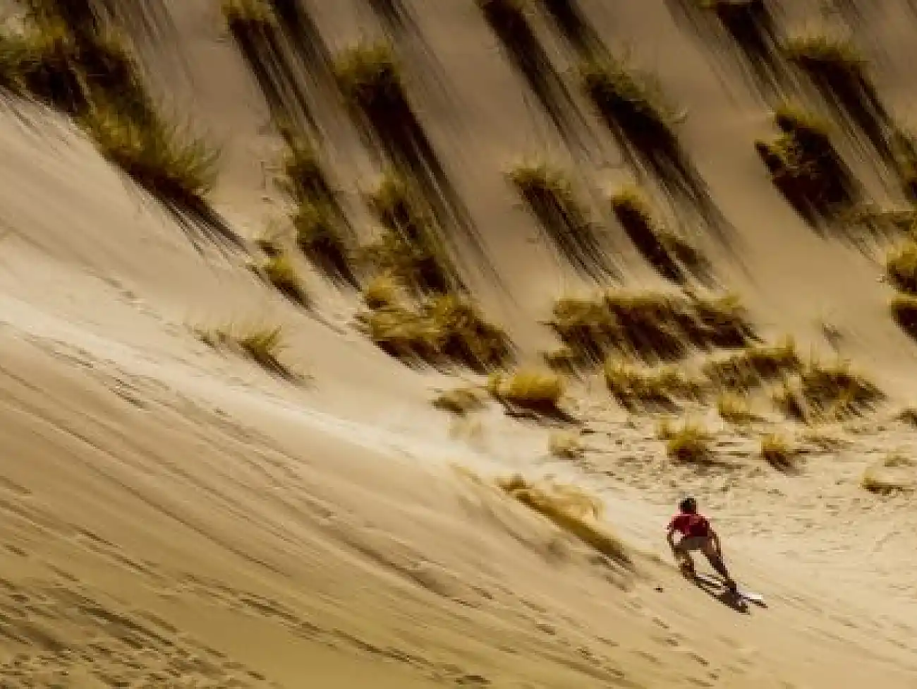 Sandboarding in Postmasburg
