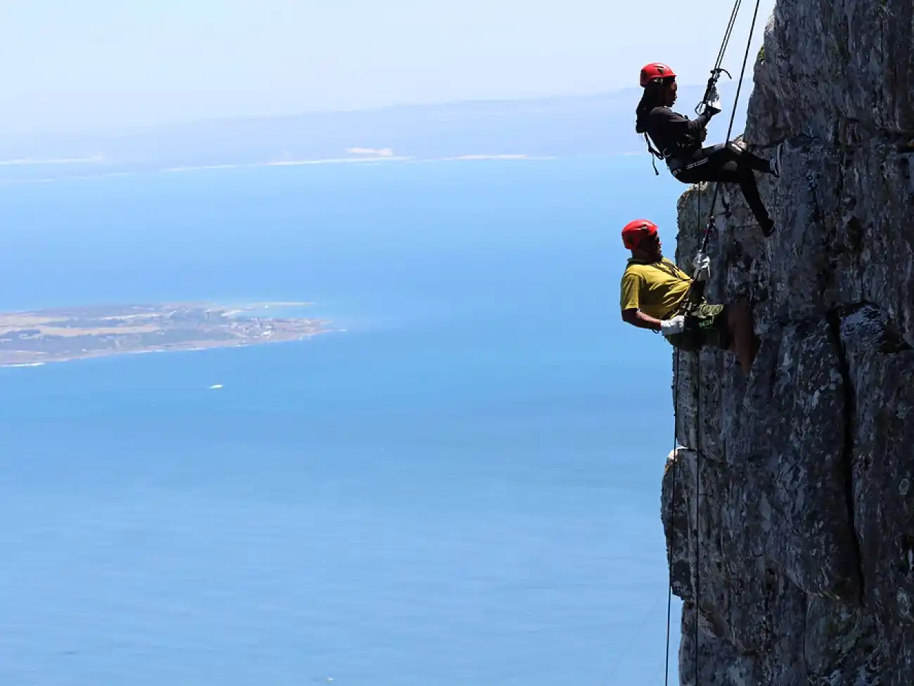 Abseiling on Table Mountain