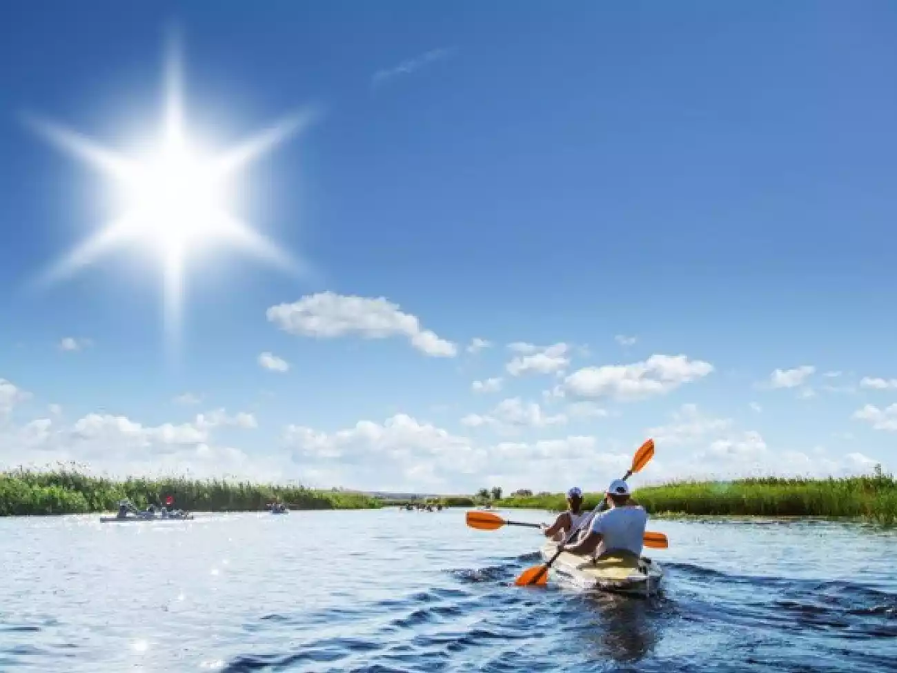Kayaking on the Vaal River