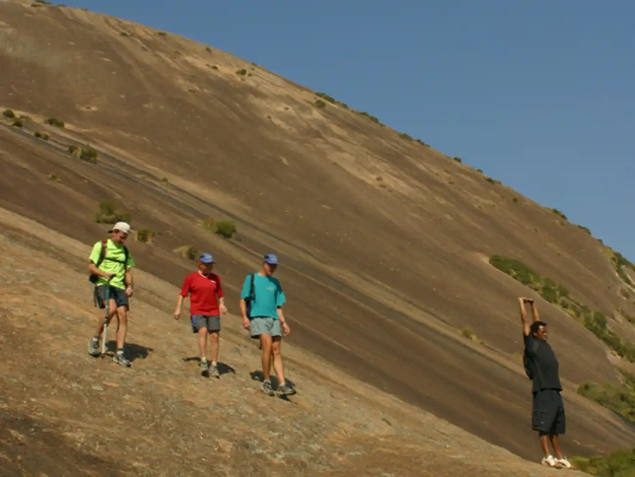 Hiking at Sibebe Rock