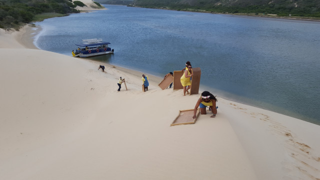 Sand Sledding